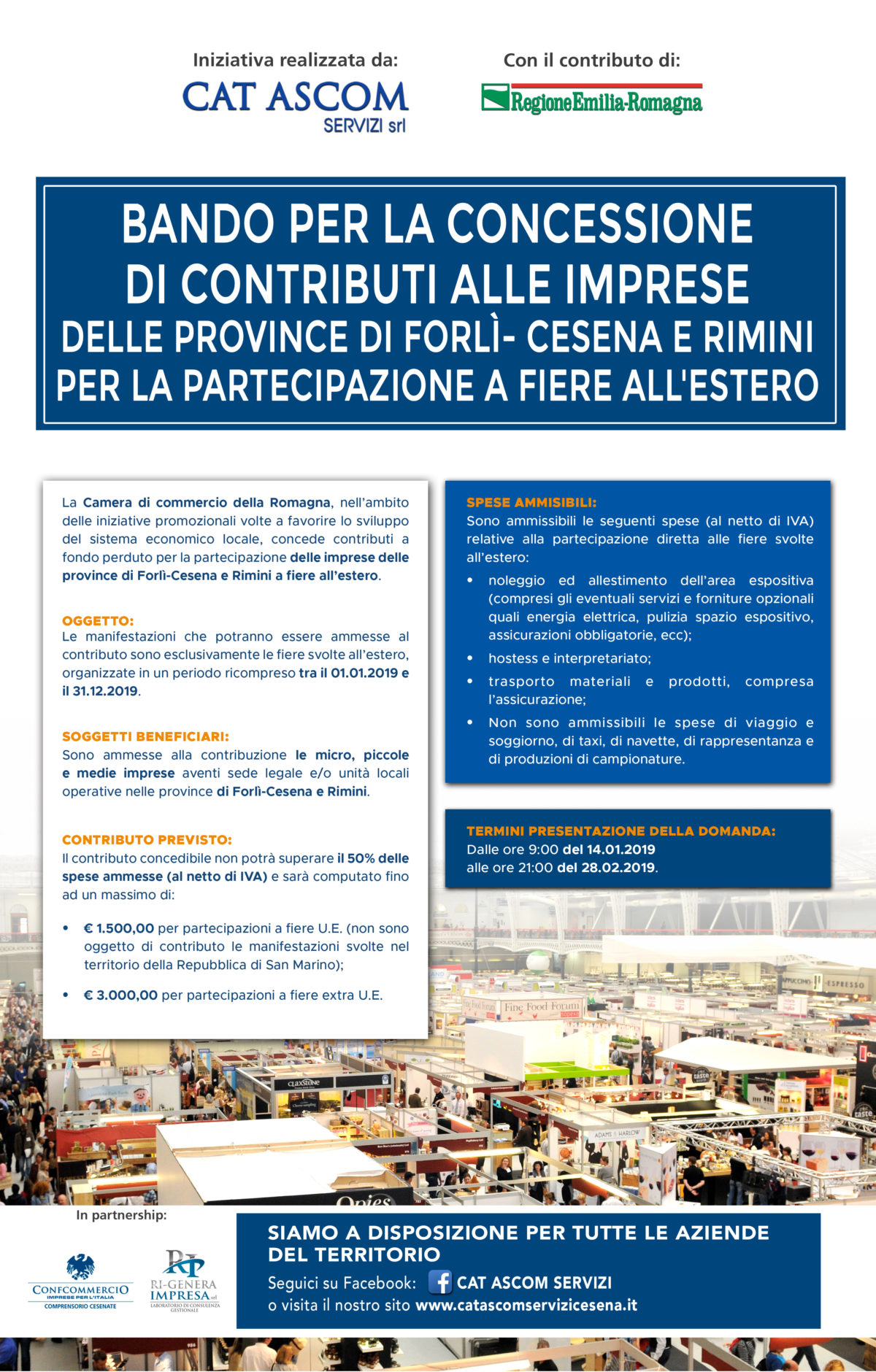 Bando per la concessione  di contributi alle imprese  delle province di forlì- cesena e rimini per la partecipazione a fiere all’estero